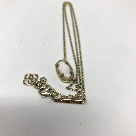 Elisa Gold Pendant Necklace In Iridescent Drusy - Picture 4 of 7